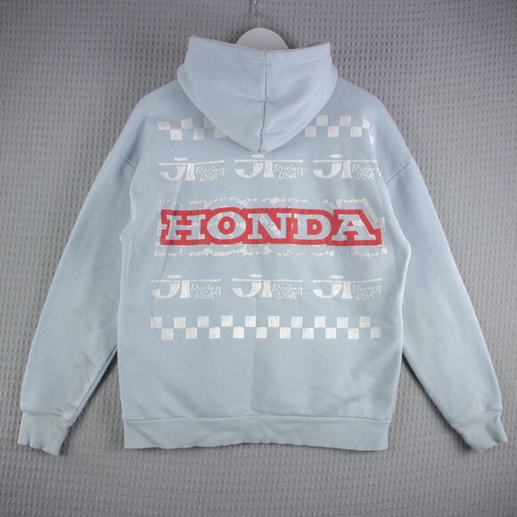 Bershka x Honda Graphic Print Hoodie Blue S - Picture 2 of 8
